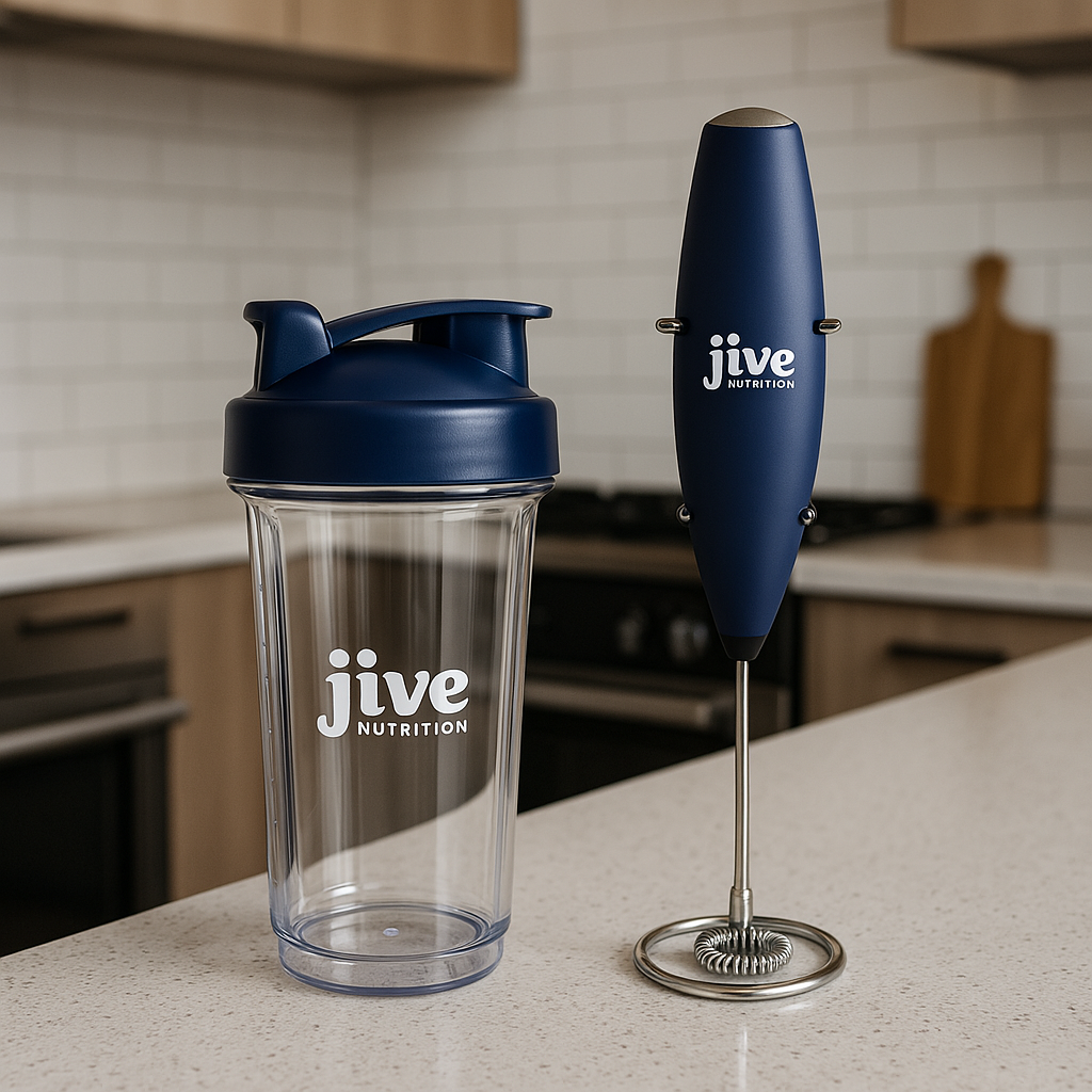 Shaker Bottle + Electric Handheld Mixer