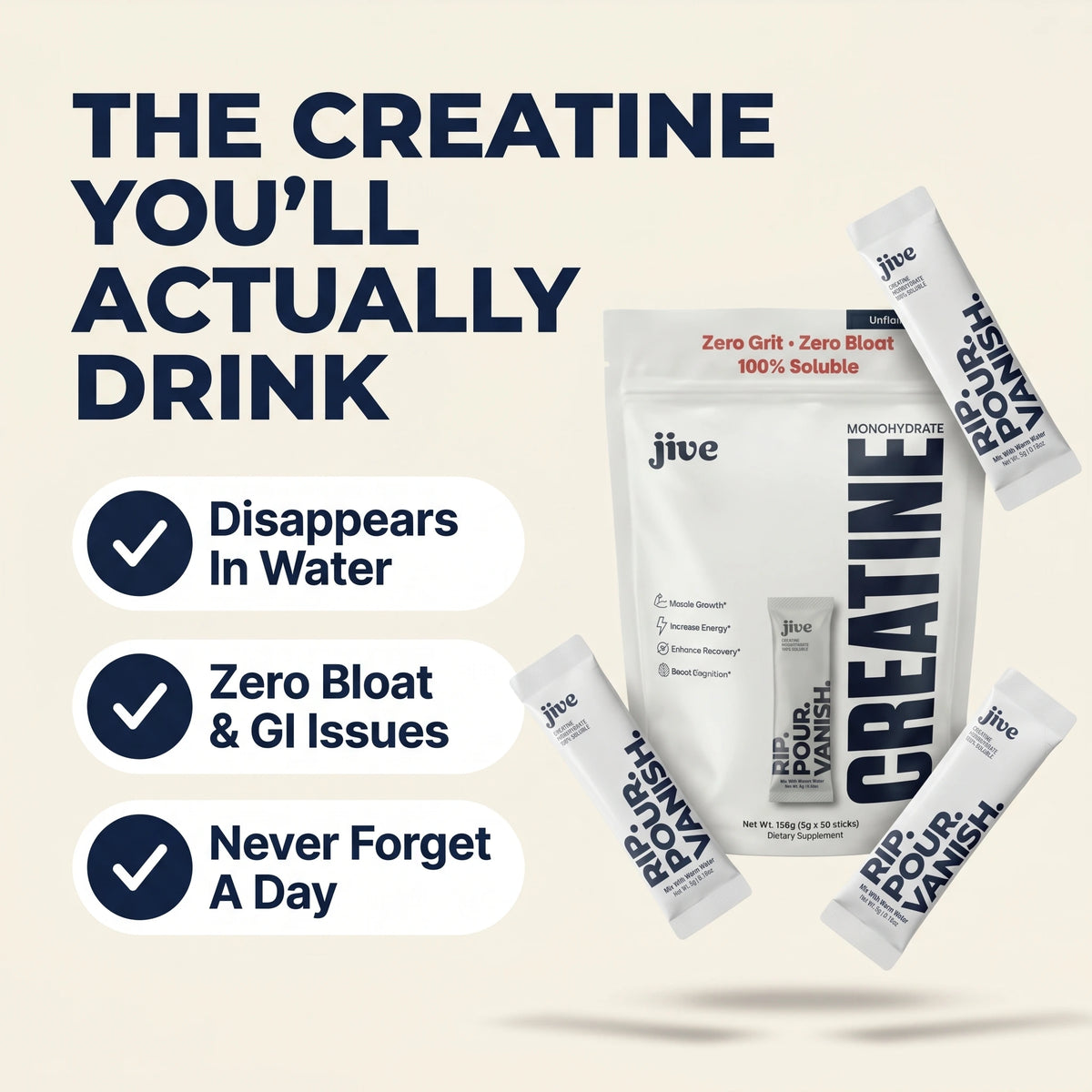 Creatine Stick Packs (30 Count)